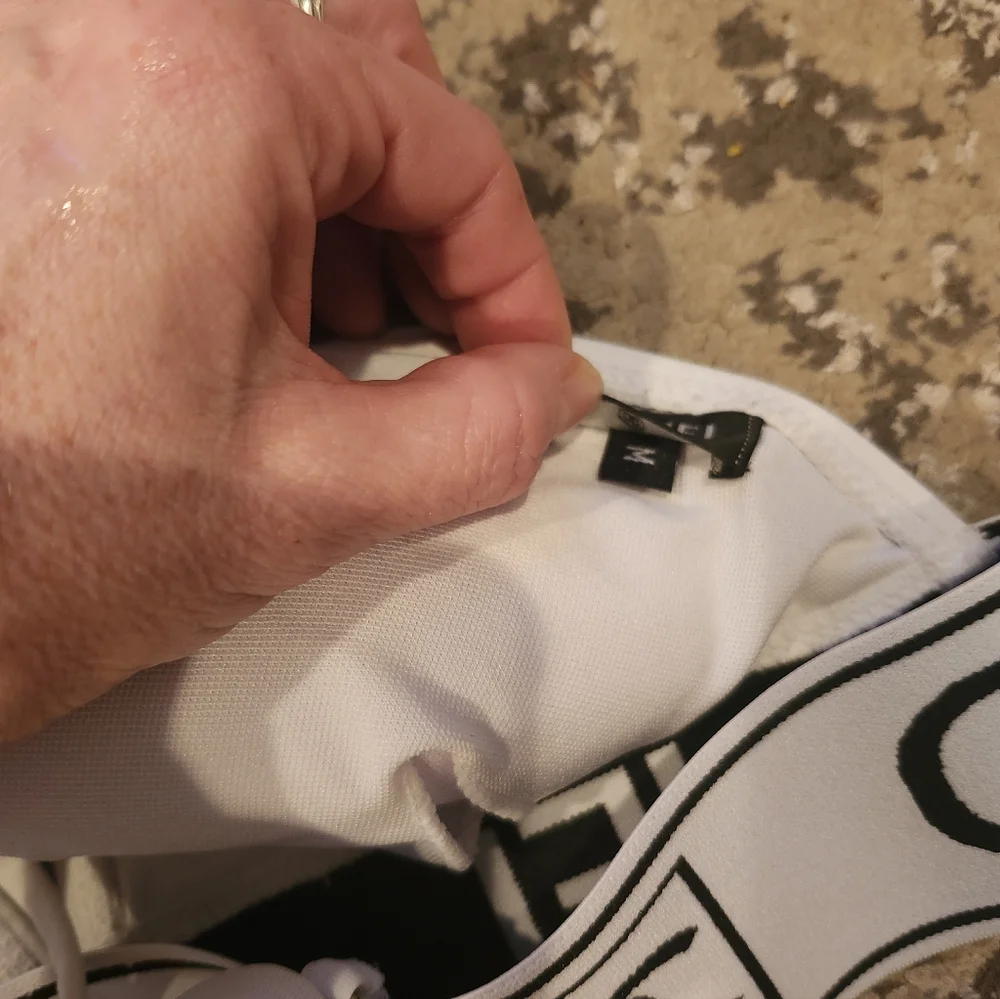 Chanel White Elastic Bikini Top Size Medium - Picture 6 of 9